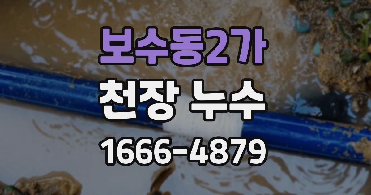 보수동2가 천장 누수