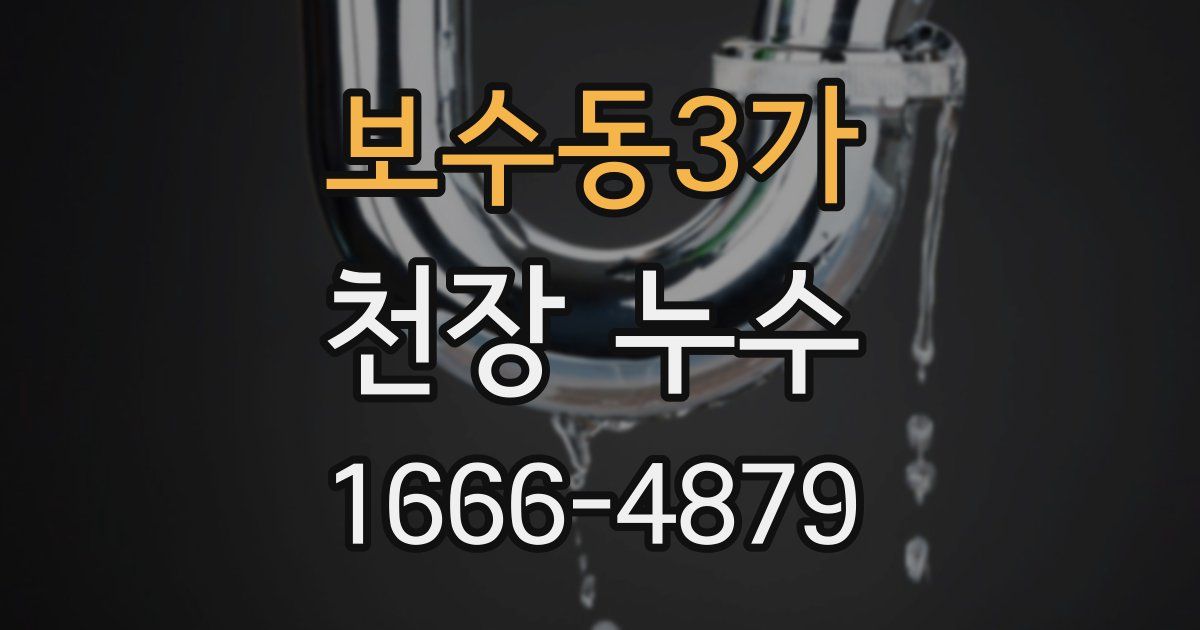 보수동3가 천장 누수