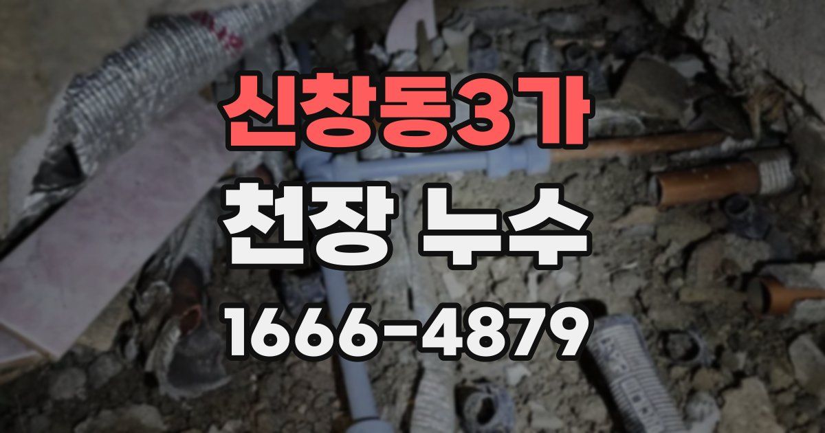 신창동3가 천장 누수