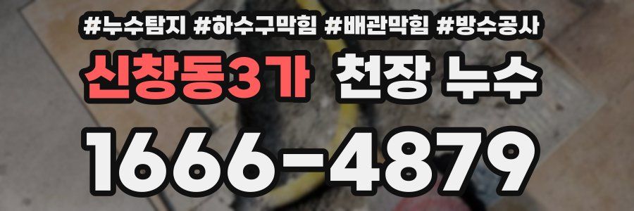 신창동3가 천장 누수