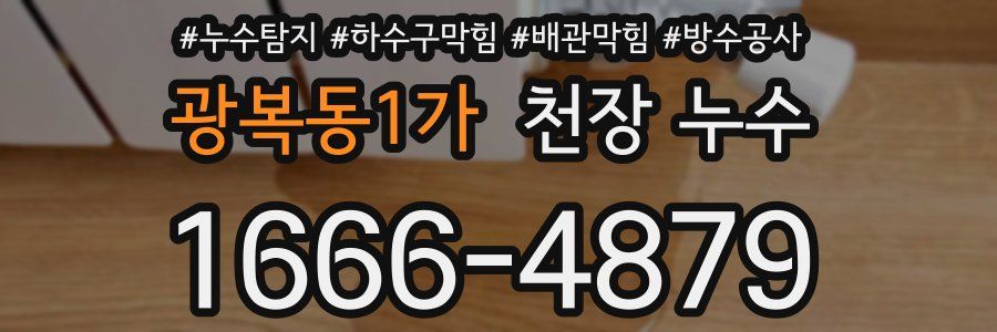 광복동1가 천장 누수