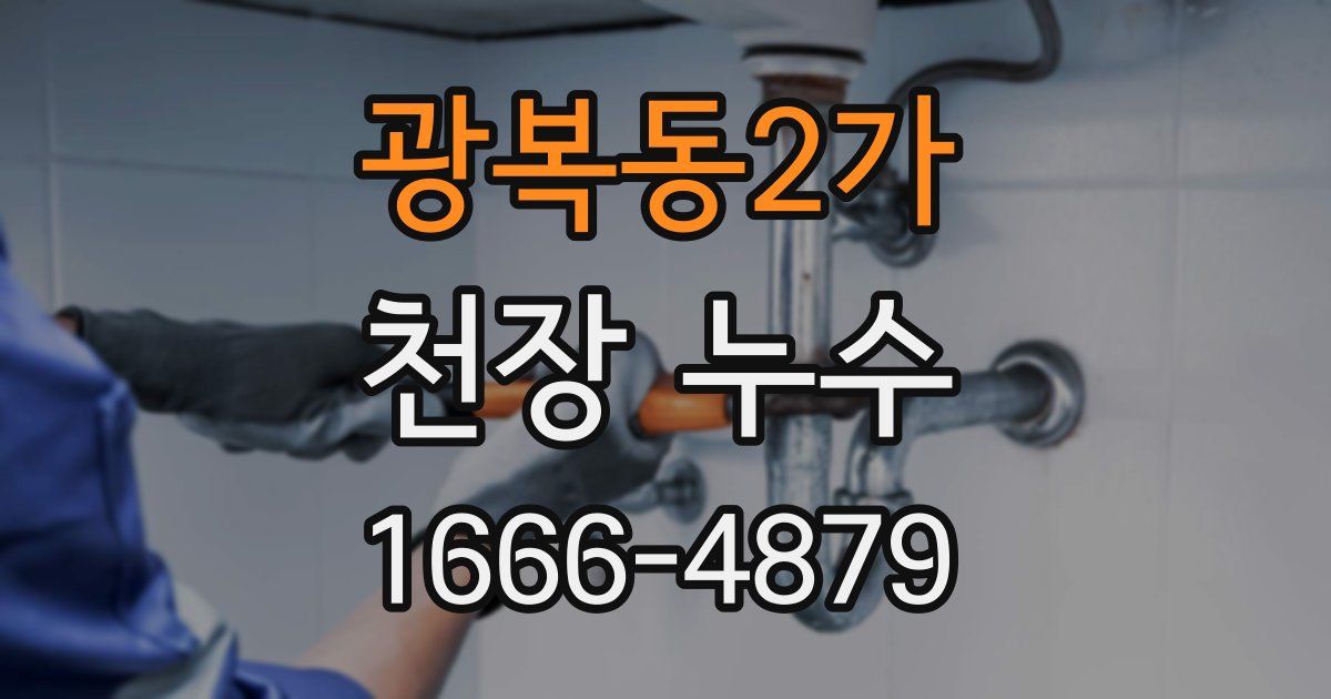 광복동2가 천장 누수