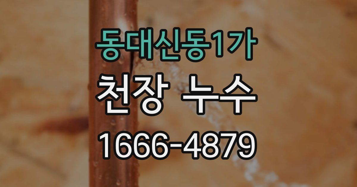 동대신동1가 천장 누수