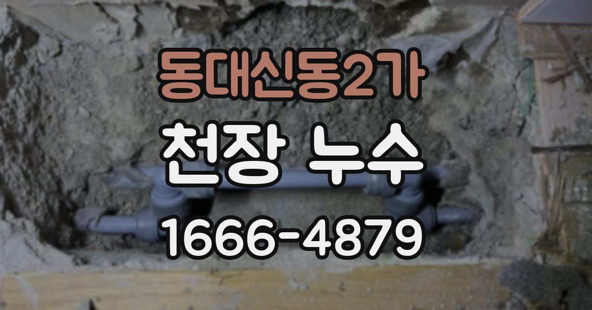 동대신동2가 천장 누수