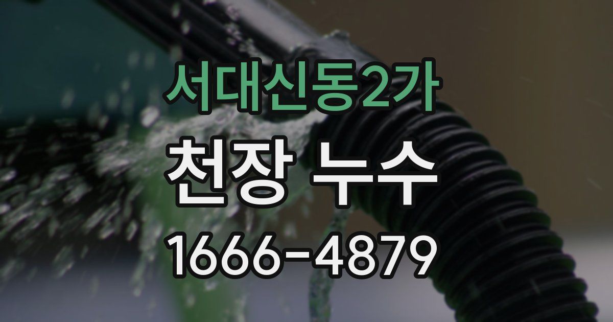 서대신동2가 천장 누수