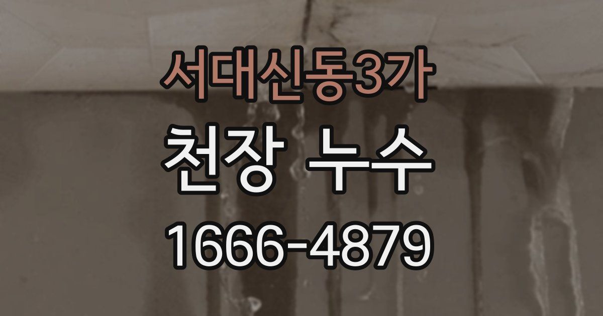 서대신동3가 천장 누수