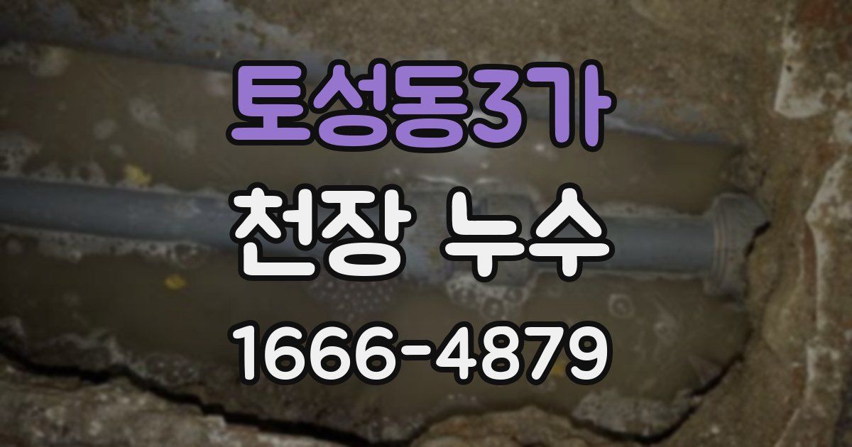 토성동3가 천장 누수