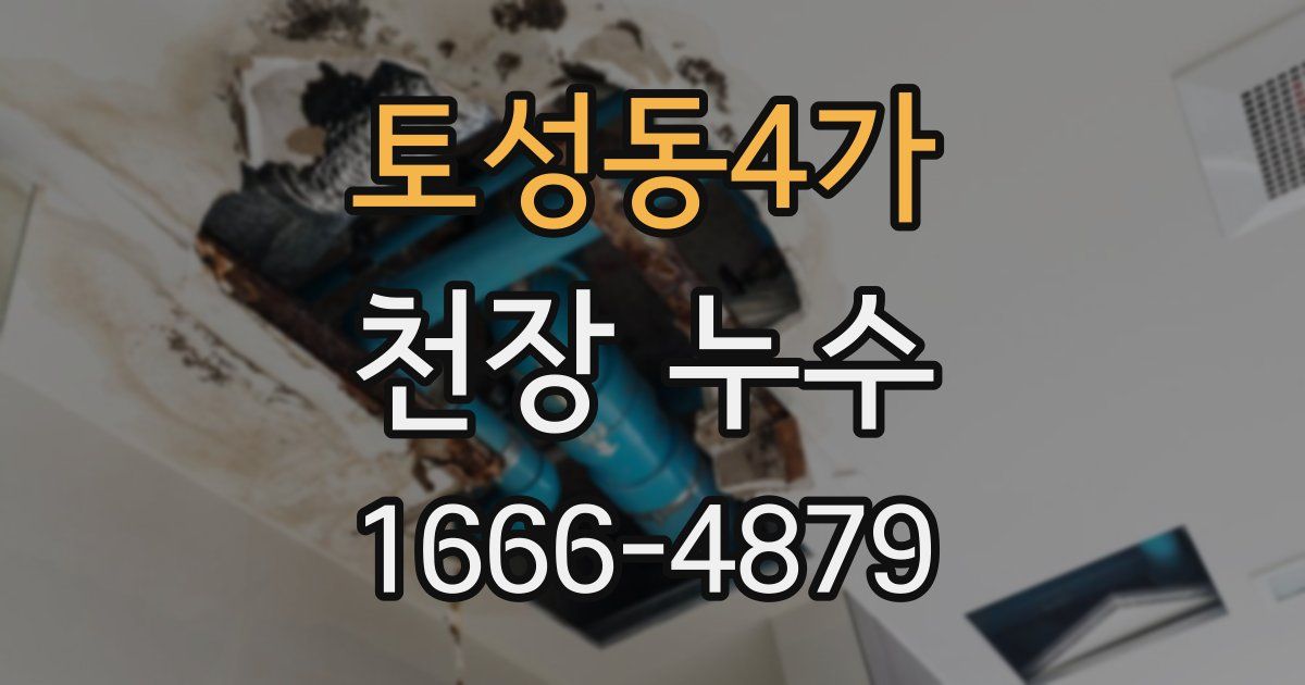 토성동4가 천장 누수