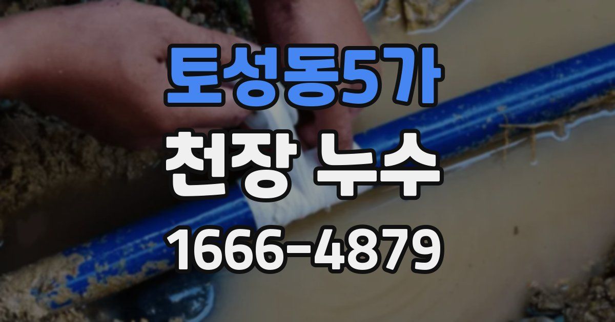 토성동5가 천장 누수