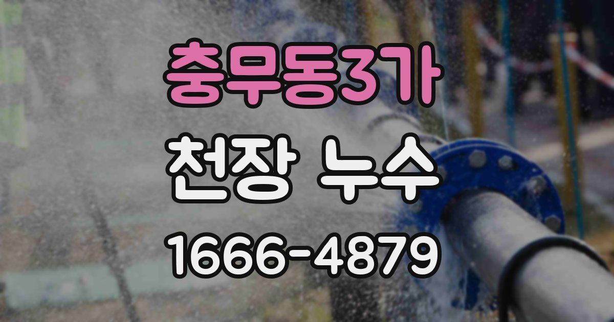 충무동3가 천장 누수