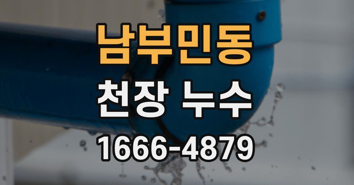 남부민동 천장 누수