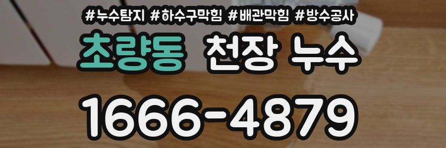 초량동 천장 누수