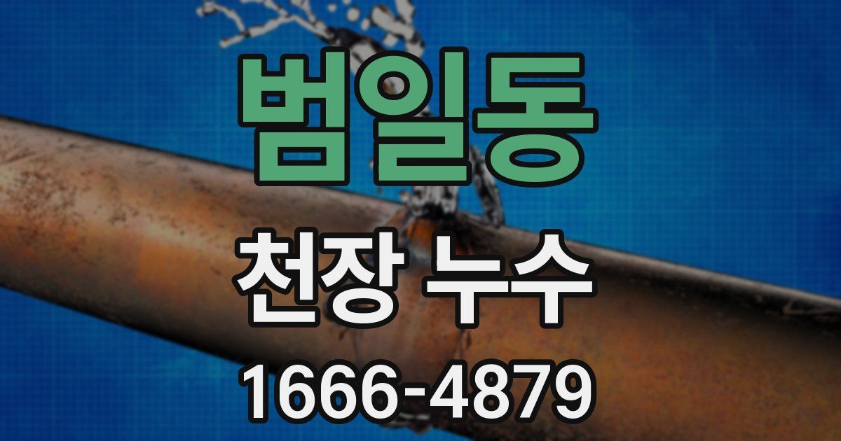 범일동 천장 누수
