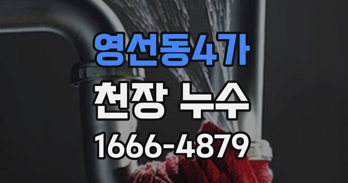 영선동4가 천장 누수