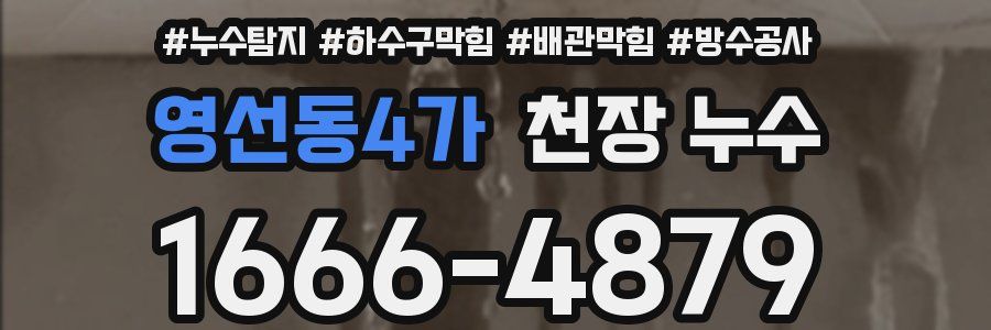 영선동4가 천장 누수