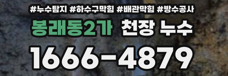 봉래동2가 천장 누수