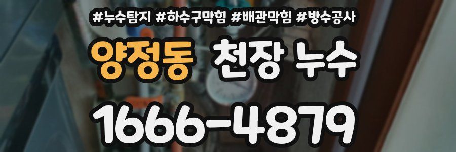양정동 천장 누수