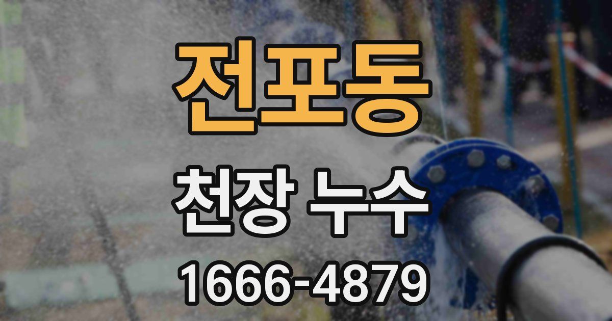 전포동 천장 누수