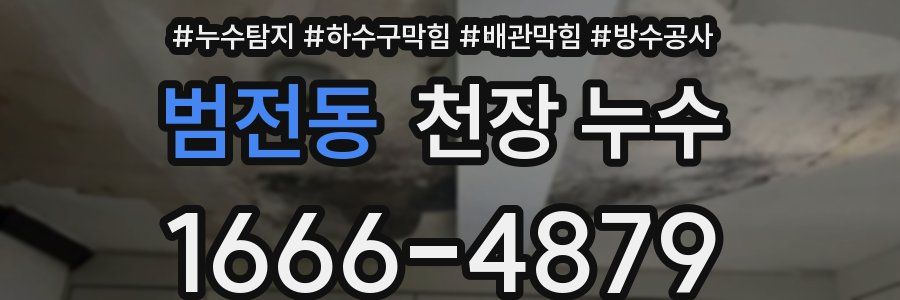 범전동 천장 누수