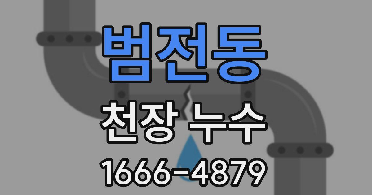 범전동 천장 누수