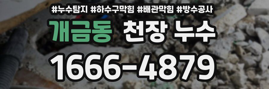 개금동 천장 누수