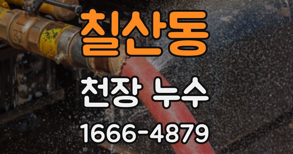 칠산동 천장 누수