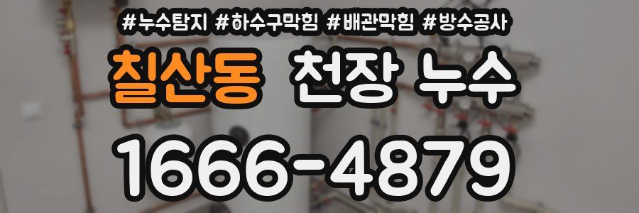 칠산동 천장 누수