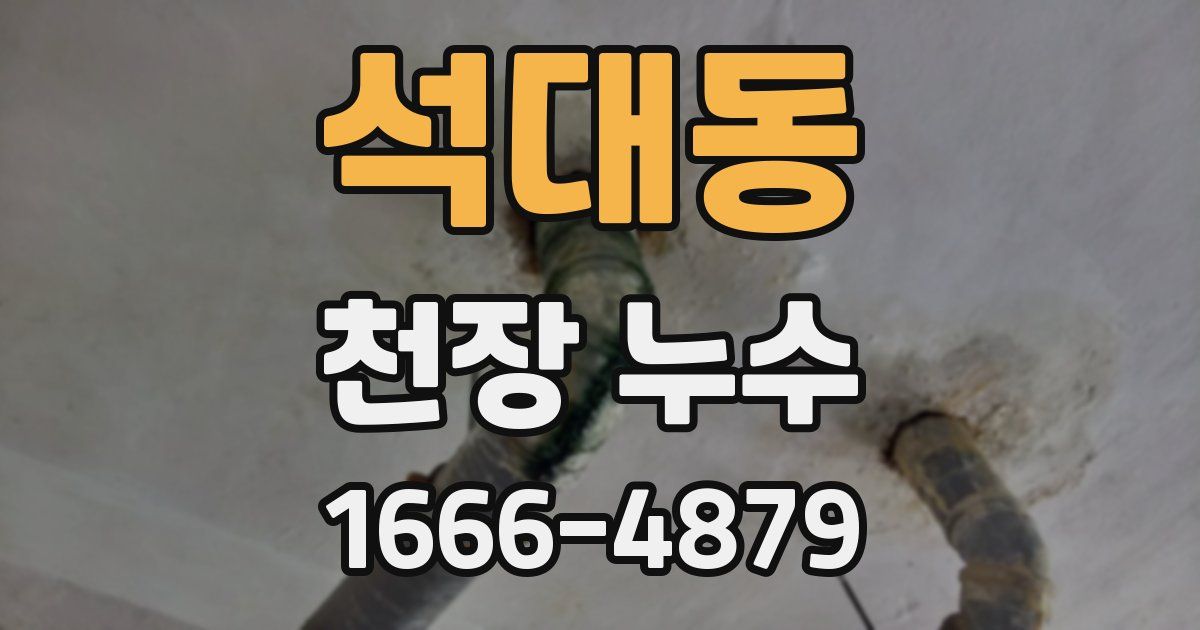 석대동 천장 누수