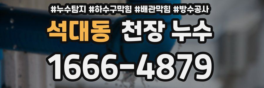 석대동 천장 누수