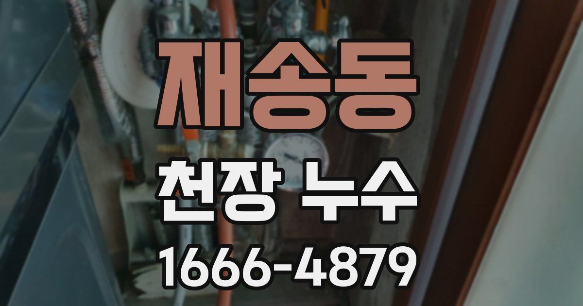 재송동 천장 누수