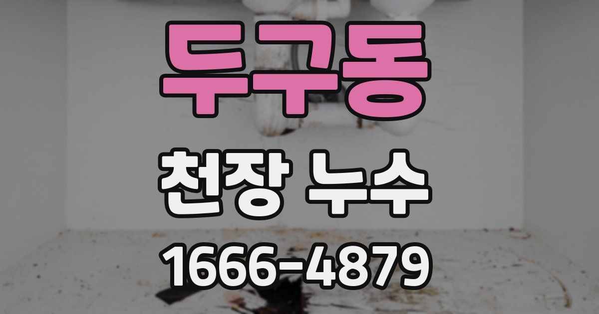 두구동 천장 누수