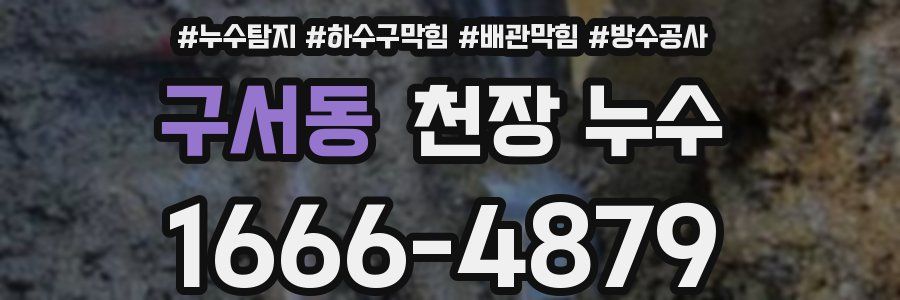 구서동 천장 누수
