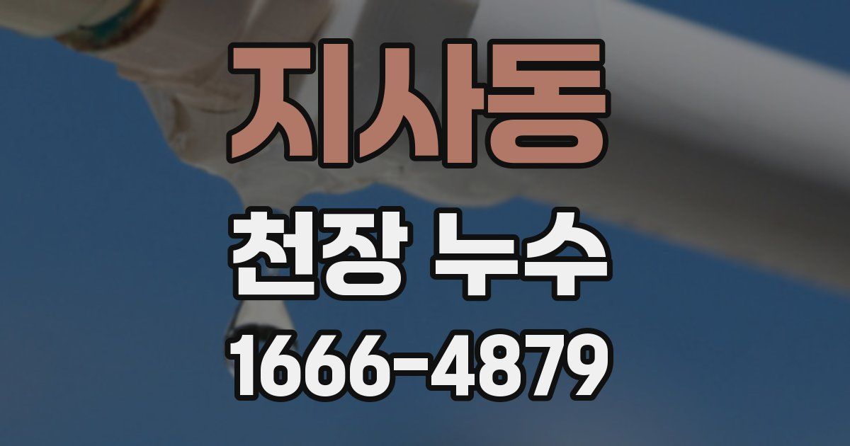 지사동 천장 누수
