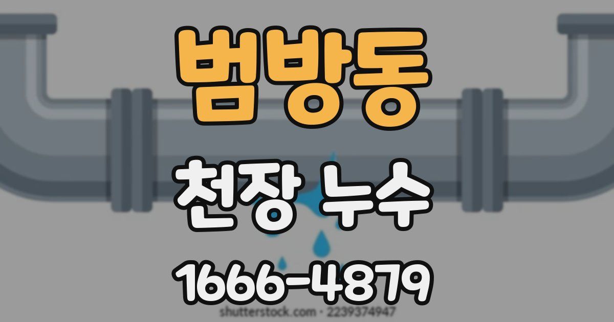 범방동 천장 누수