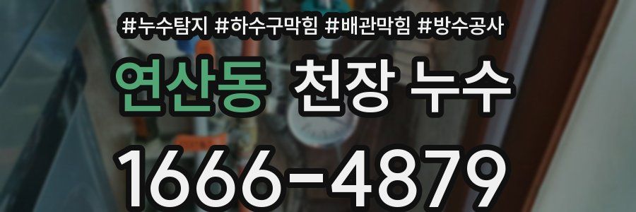 연산동 천장 누수