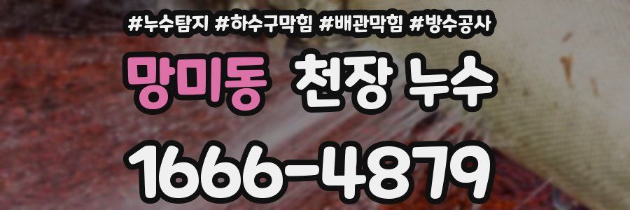 망미동 천장 누수