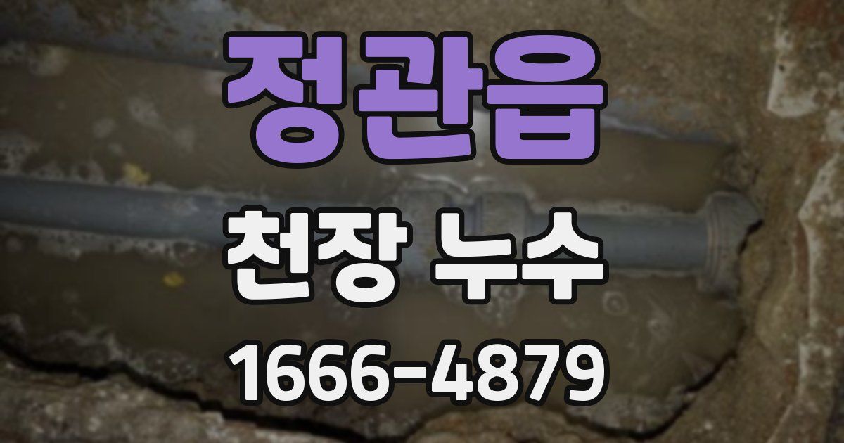 정관읍 천장 누수