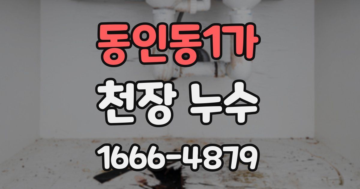 동인동1가 천장 누수
