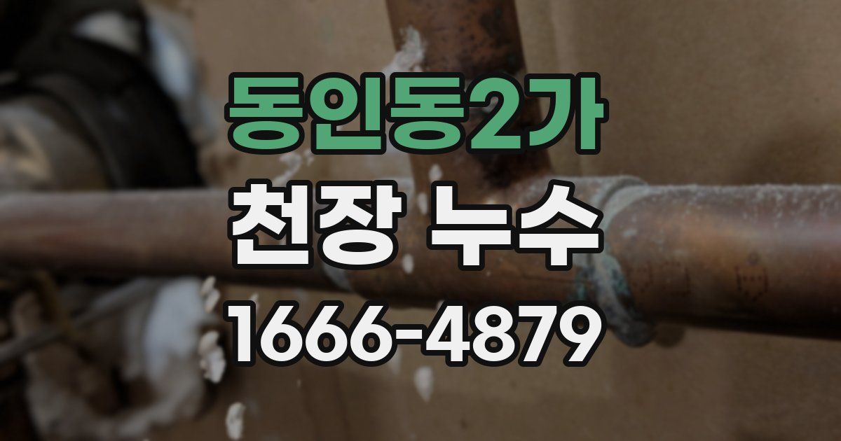 동인동2가 천장 누수
