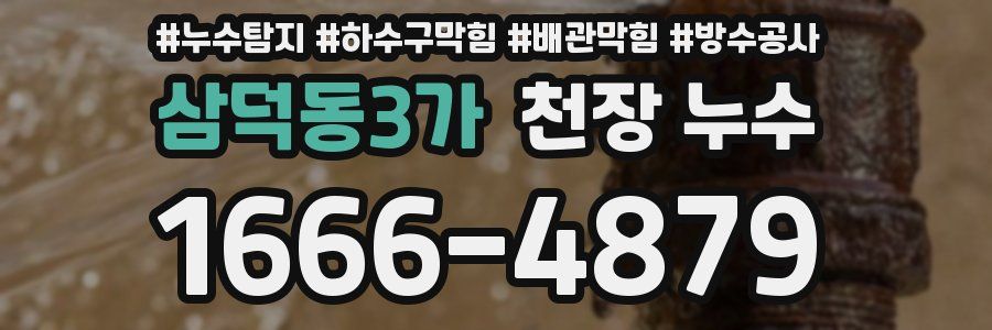 삼덕동3가 천장 누수