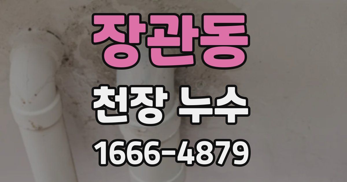 장관동 천장 누수