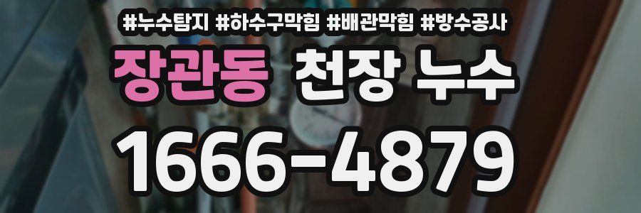 장관동 천장 누수