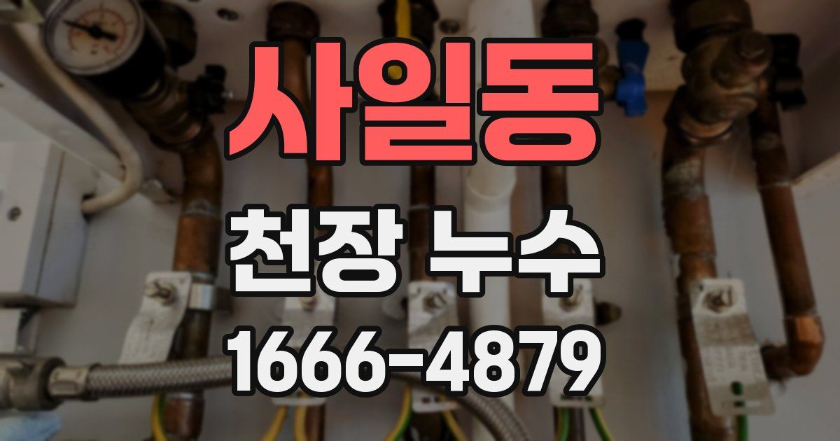 사일동 천장 누수