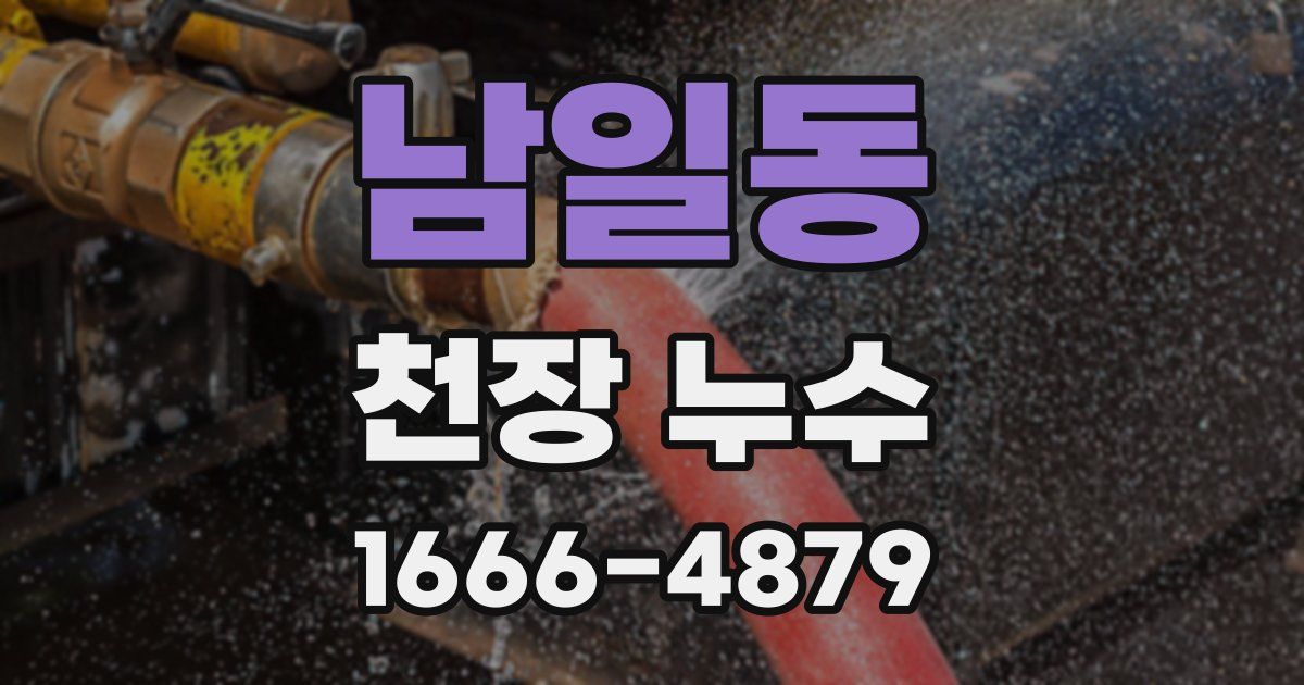 남일동 천장 누수