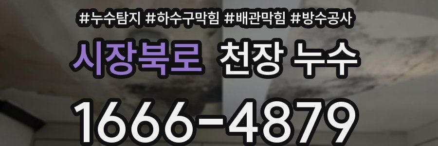 시장북로 천장 누수