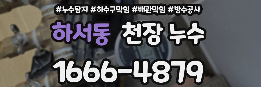 하서동 천장 누수