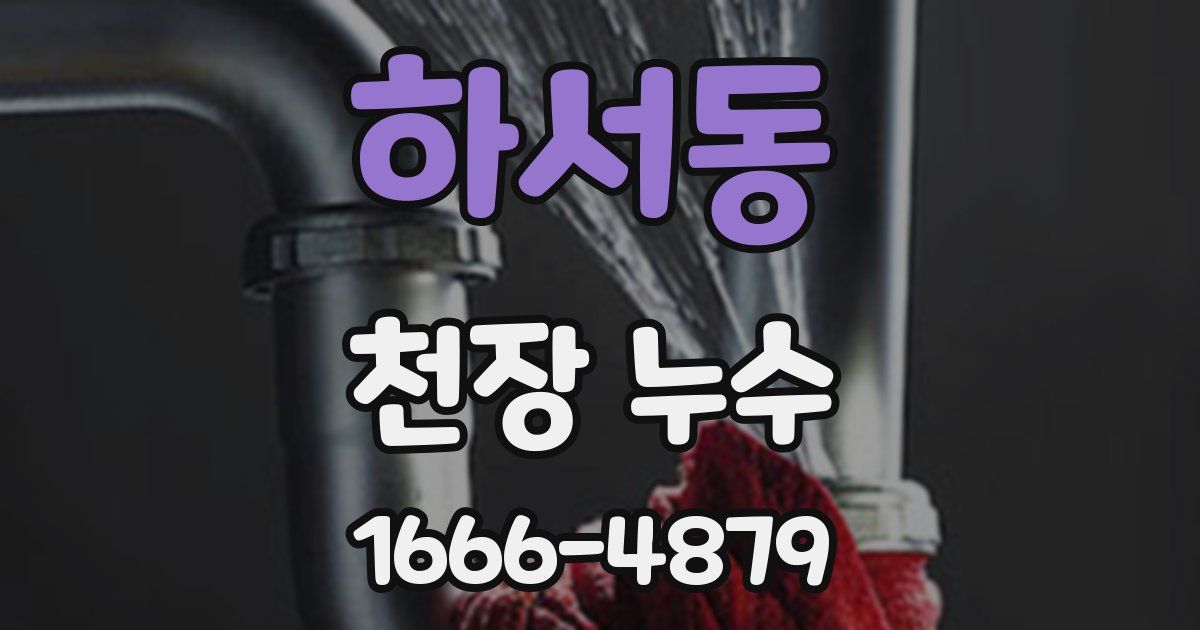 하서동 천장 누수