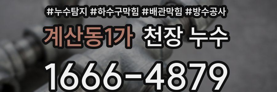 계산동1가 천장 누수