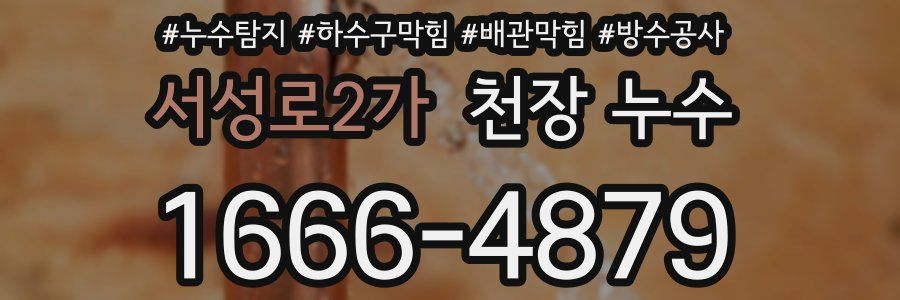 서성로2가 천장 누수