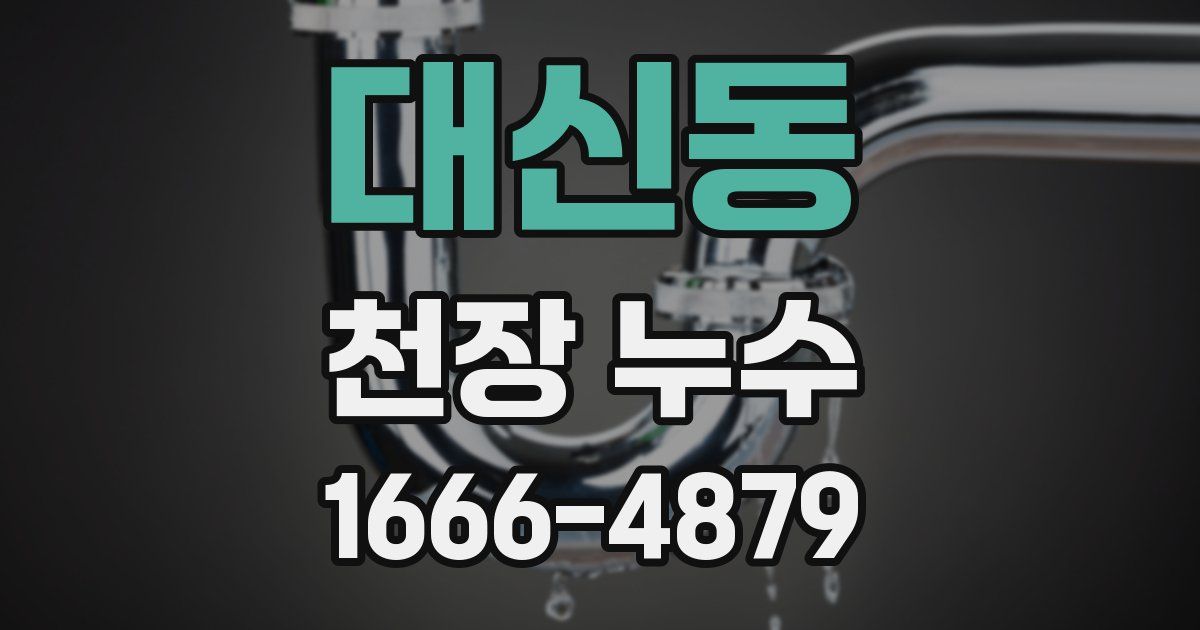 대신동 천장 누수